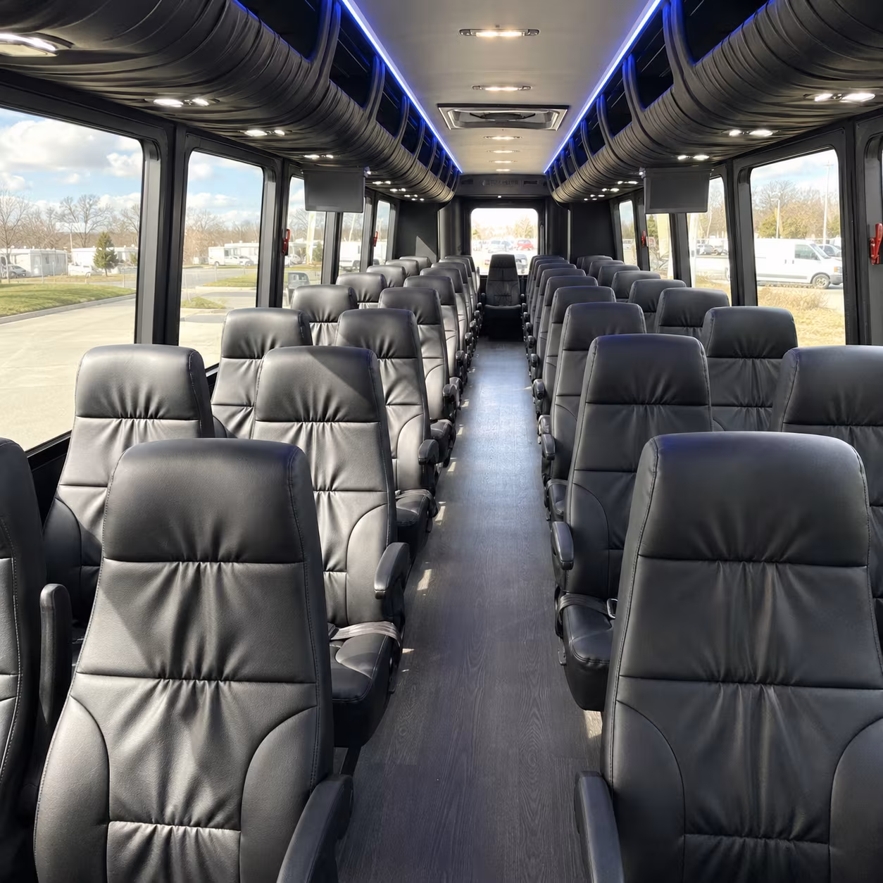 kissimmee 25 passenger minibus inside