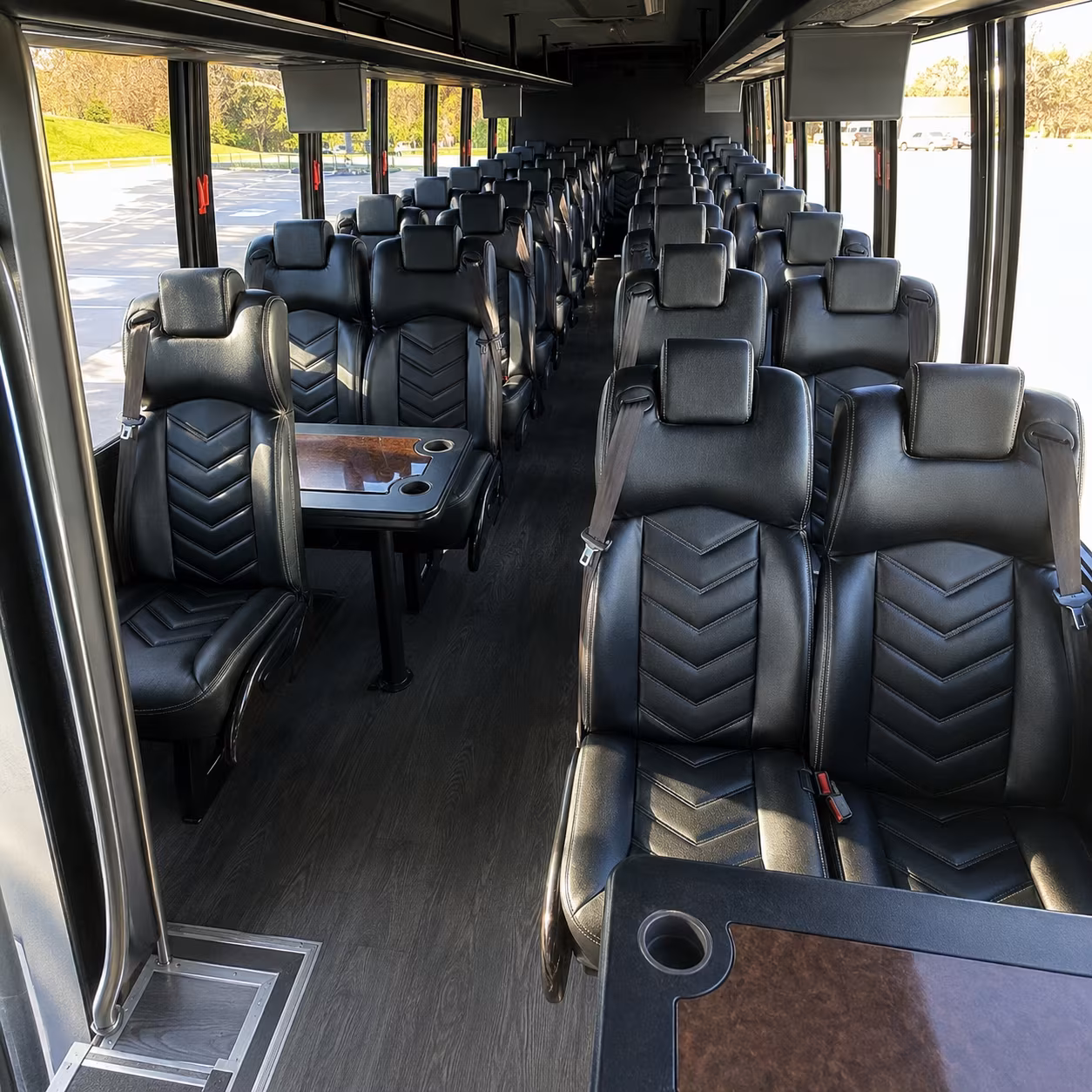 kissimmee 25 passenger minibus interior