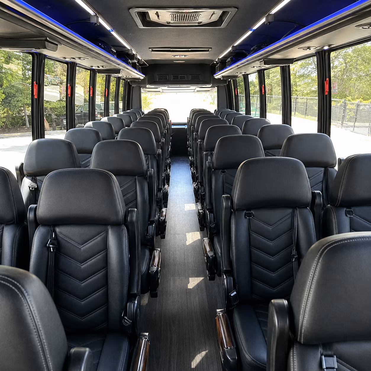 kissimmee 28 passenger minibus inside