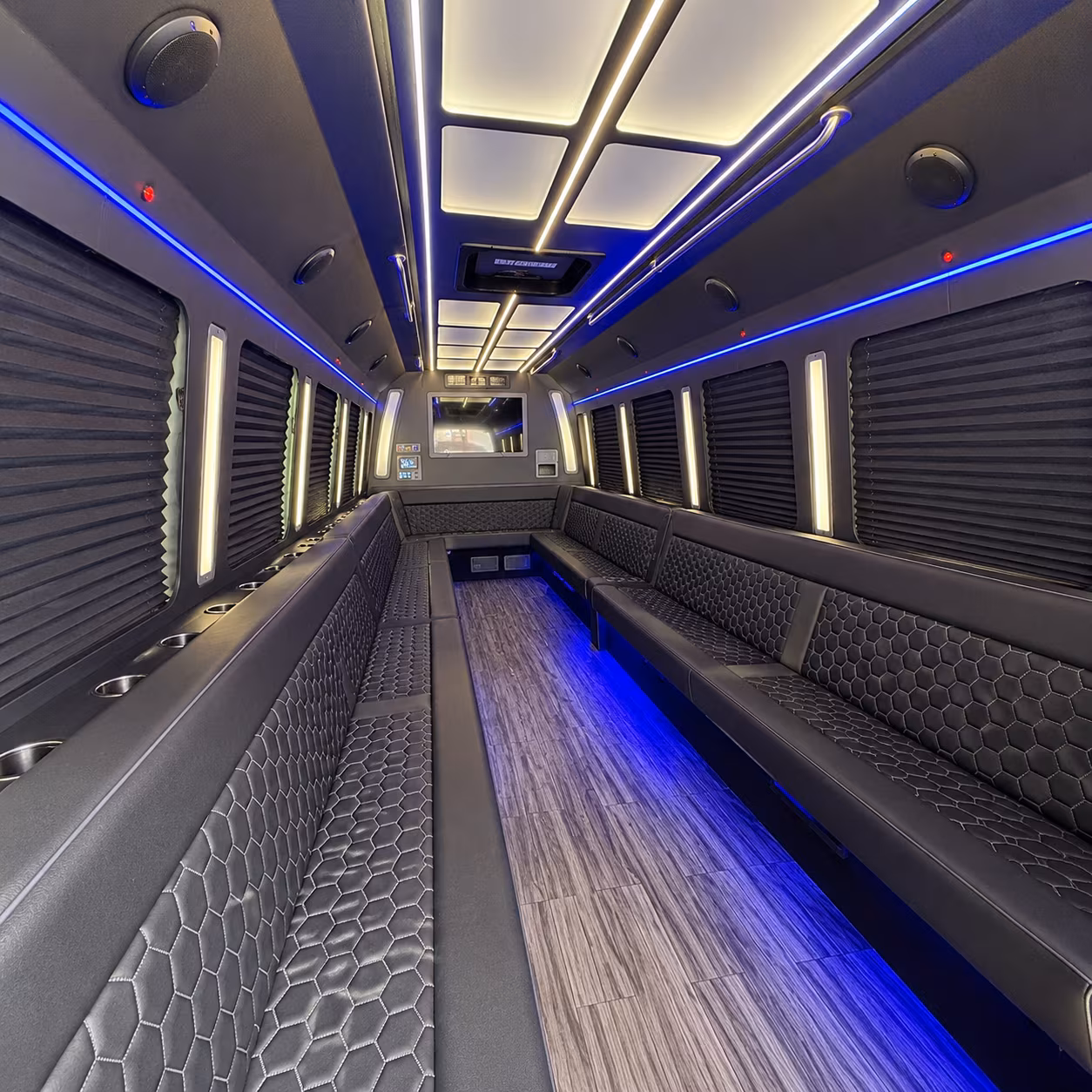 kissimmee 30 passenger party bus interior