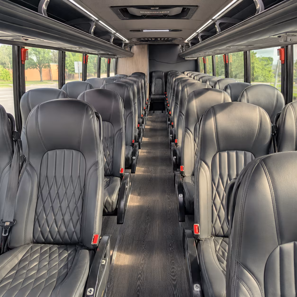 kissimmee 35 passenger minibus inside