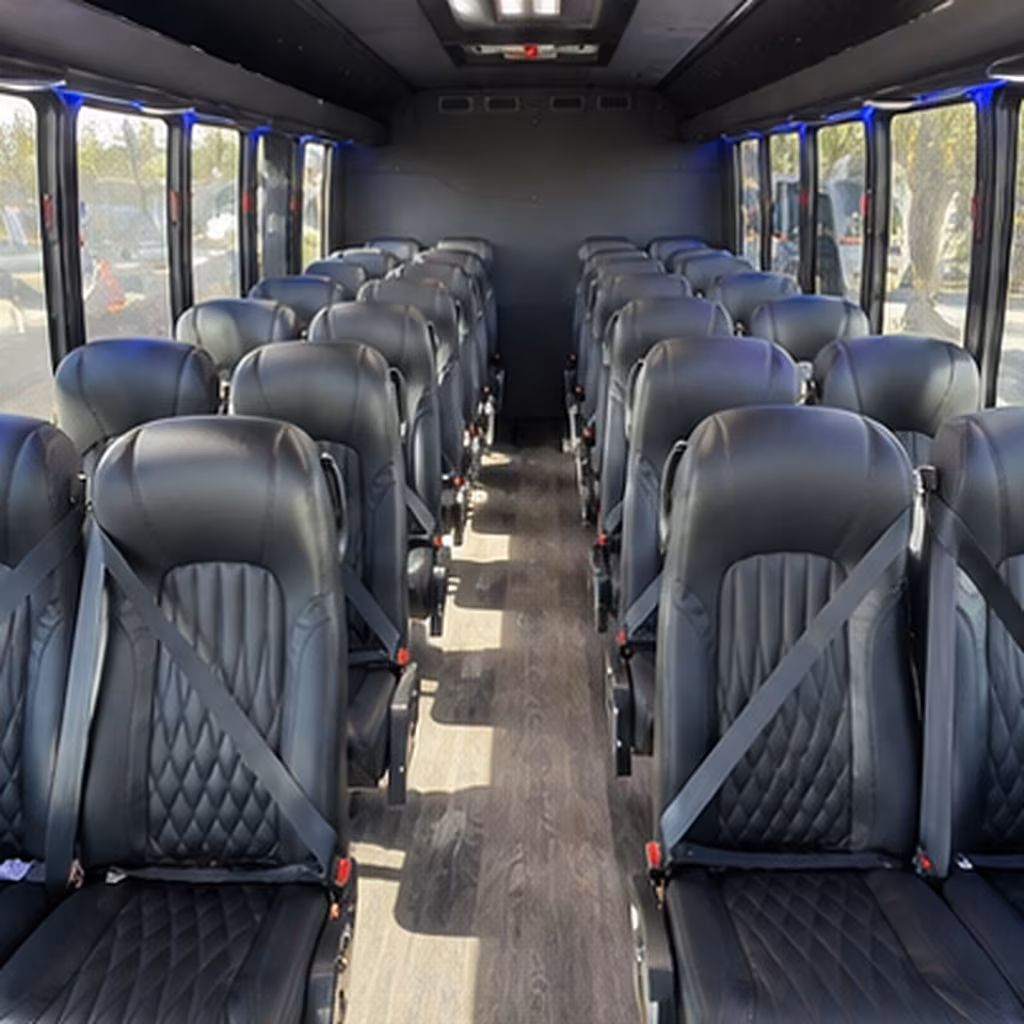 kissimmee 35 passenger minibus interior