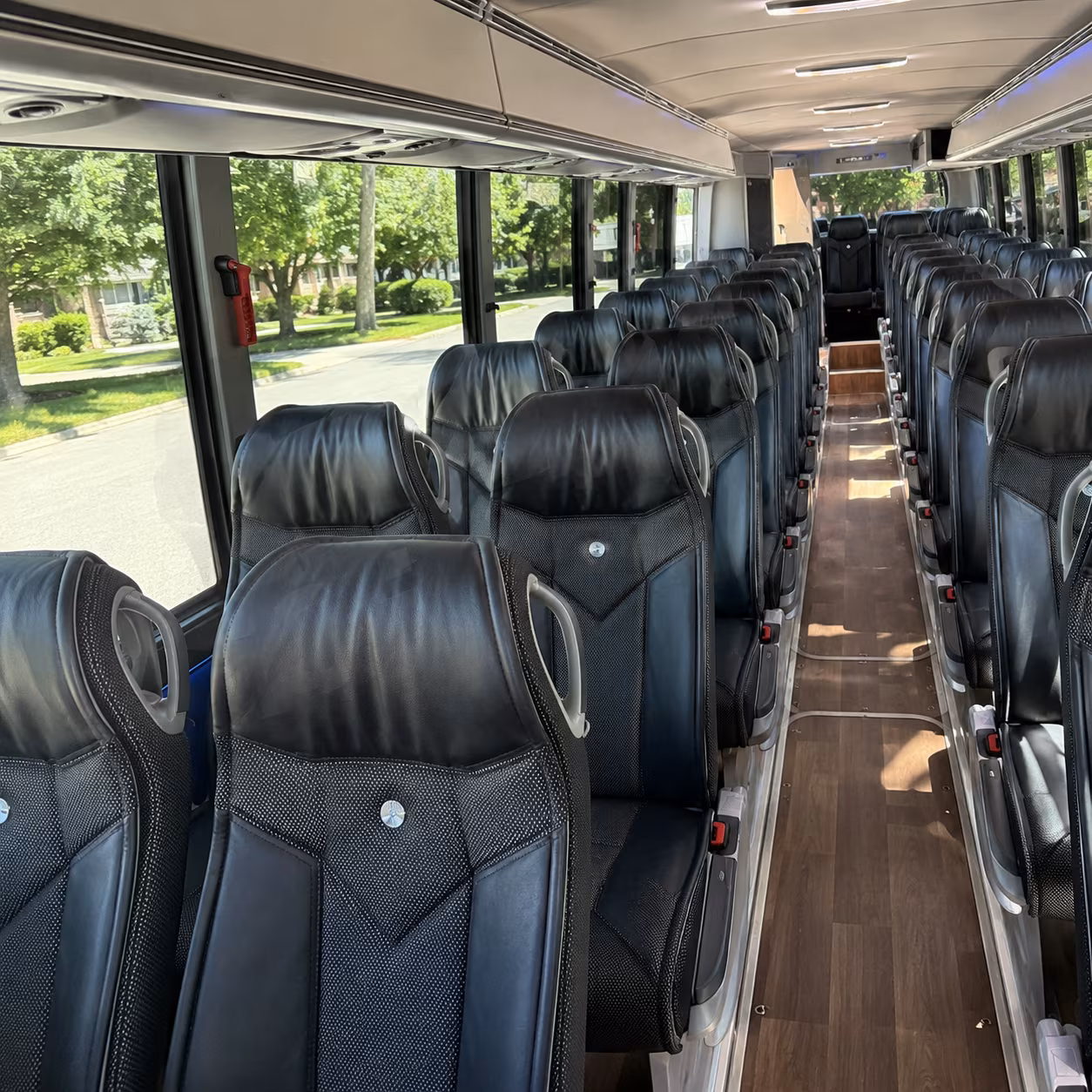 kissimmee 40 passenger charter bus inside