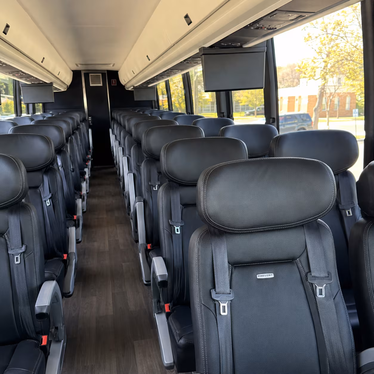 kissimmee 45 passenger charter bus inside