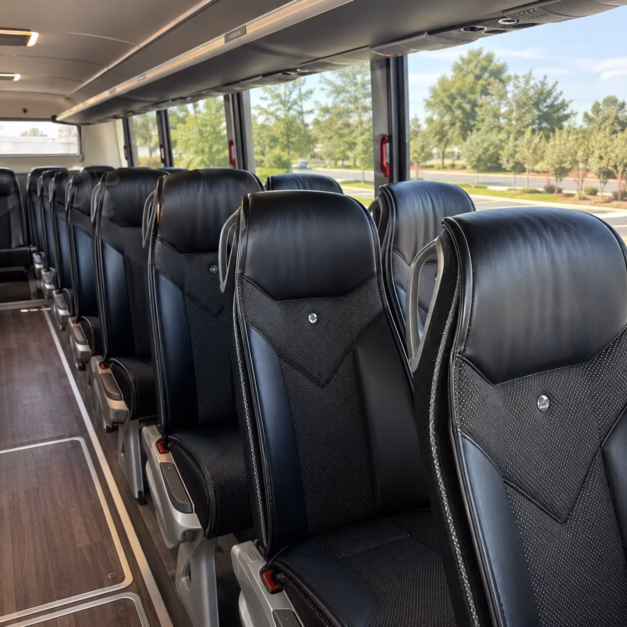 kissimmee 45 passenger charter bus interior