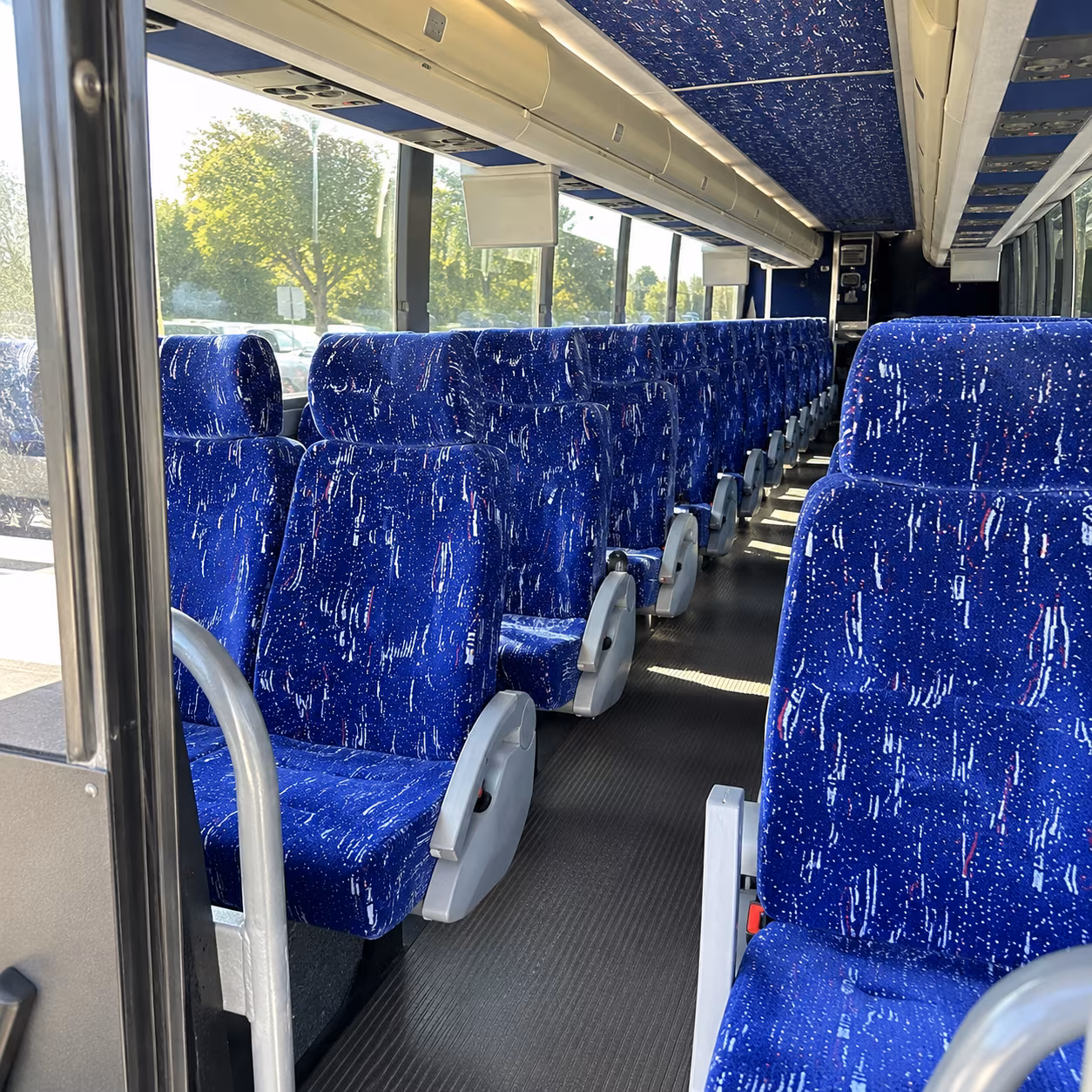 kissimmee 50 passenger charter bus inside