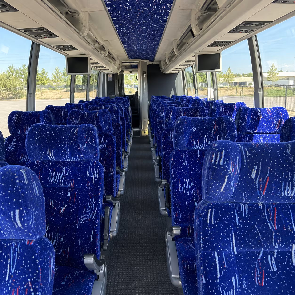 kissimmee 54 passenger charter bus interior