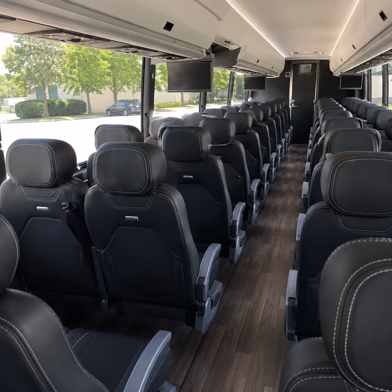 kissimmee 56 passenger charter bus interior